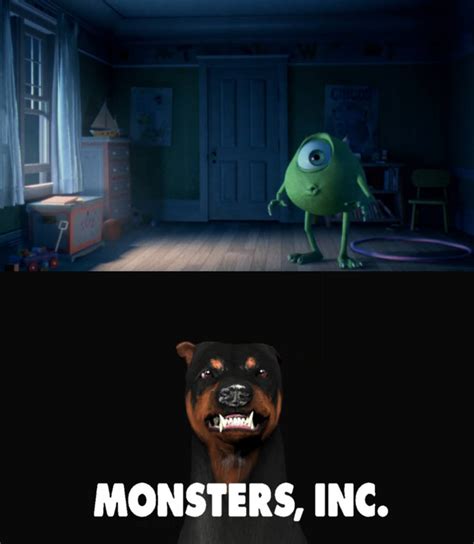 Monsters inc trailer with the dog by spongebobxyz on DeviantArt