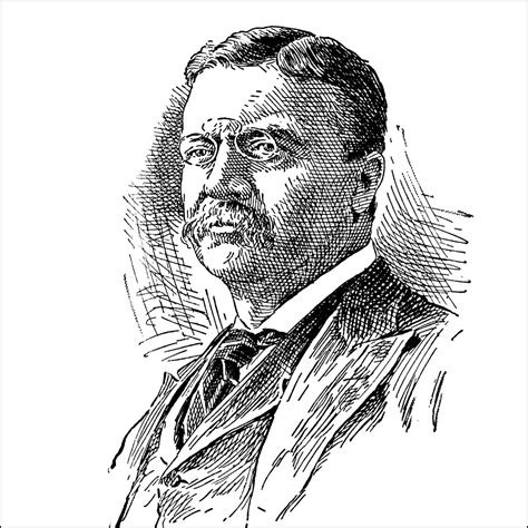 Teddy Roosevelt Sketch at PaintingValley.com | Explore collection of ...