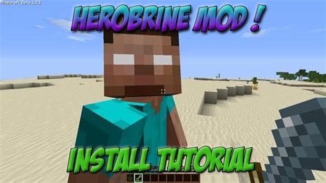 How To Install The Herobrine Mod - YouTube