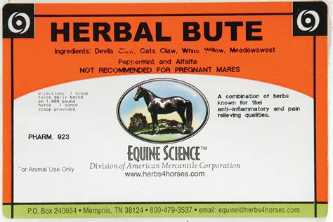 Herbal Bute for Horses from Equine Science™ - Jeffers