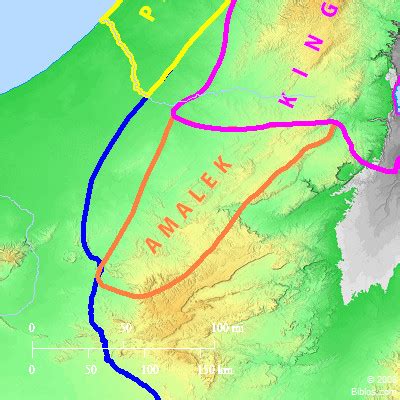 Bible Map: Amalek