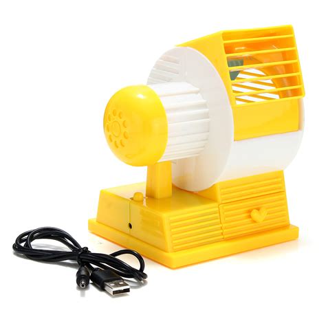 Mini Air Conditioner Cooler Cooling Fan Desktop Portable USB/Battery ...