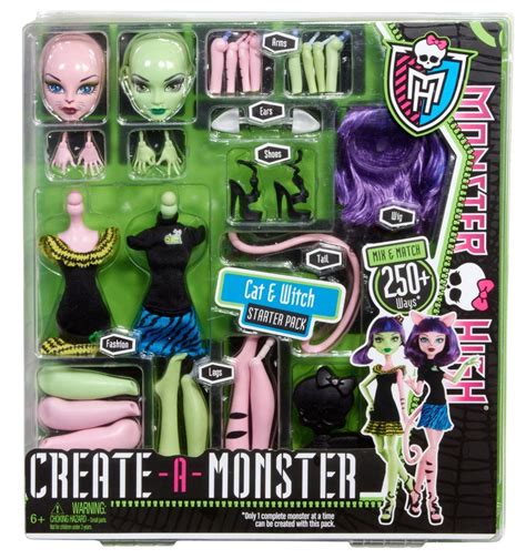 Monster High Create a Monster Cat & Witch Starter Pack Dolls, Dolls - Amazon Canada | Monster ...