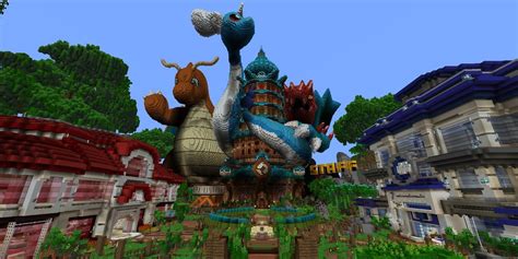 Breathtaking Minecraft Pokémon Tower Build Includes Massive Recreations