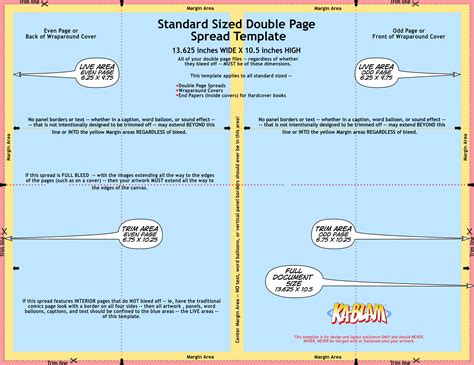 Standard Sized Double Page Spread Template | Ka-Blam Digital Printing