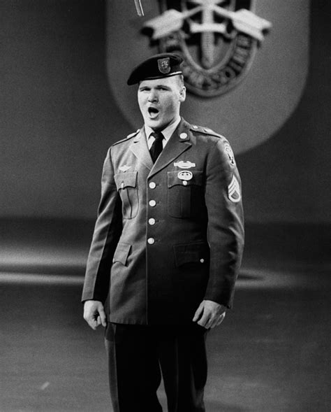 Staff Sergeant Barry Sadler performs his 1966 #1 hit Ballad of the ...