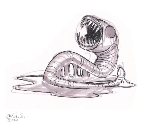 The Ol' Sketchbook: 21 Days of Halloween Doodles Day 6: Parasite