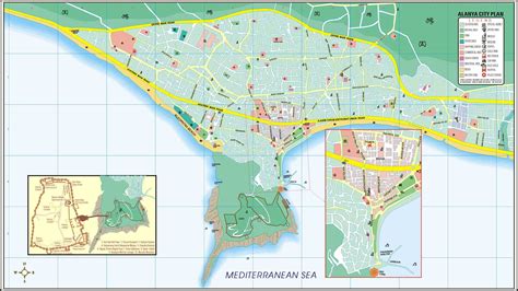 Alanya Tourist Map - Alanya Turkey • mappery