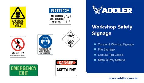 ADDLER_Workshop Safety Signs_01.03.2017 | ADDLER | Metalworking ...