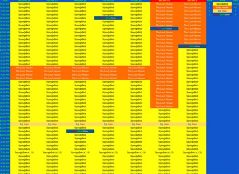 Nicktoons's Schedule! by BobCardsForever on DeviantArt