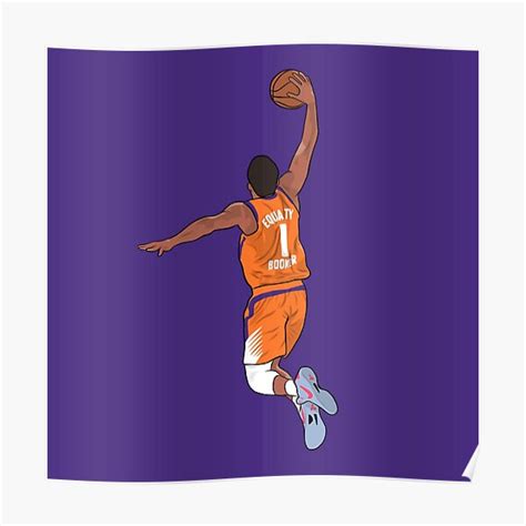 "Devin Booker Dunk Phoenix Basketball" Poster for Sale by PiscesVibes ...