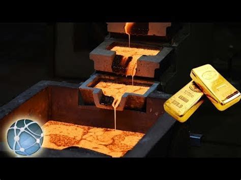 Amazing Pure Gold Casting Process at The Factory And Melting Pure Gold ...