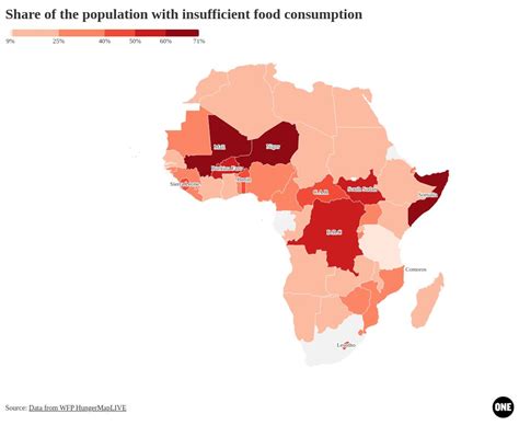 Starvation In Africa Map