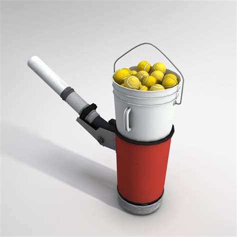 3d tennis ball machine model