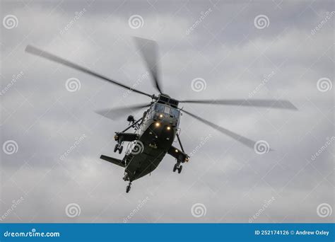 A Vintage Westland Sea King Helicopter in Flight Editorial Photo ...