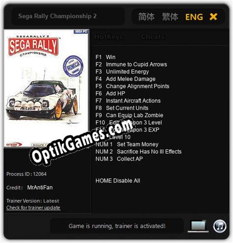 Sega Rally Championship 2: Cheats, Trainer +15 MrAntiFan » Downloads ...