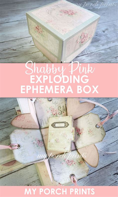 Make this Exploding Ephemera Box from My Porch Prints