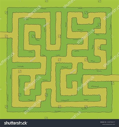 Garden Maze Bush Graphic Color Sketch Stock Vector (Royalty Free) 2328740277 | Shutterstock