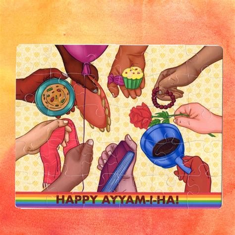 Happy Ayyam-i-Ha easy kids puzzle Baha'i child and | Etsy