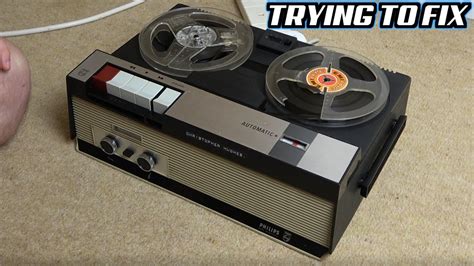 Broken 1960s Philips REEL to REEL Player - Trying to FIX - YouTube