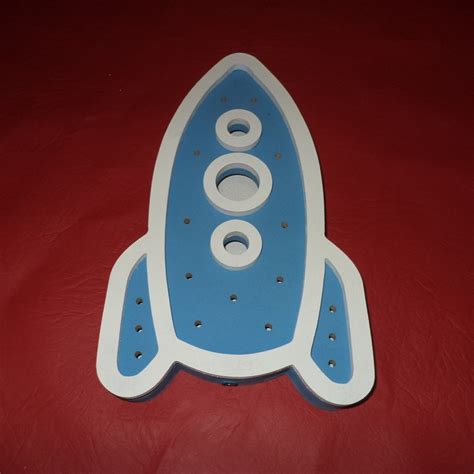 Laser Cut Rocket Ship Wall Light DXF File Free Download - 3axis.co