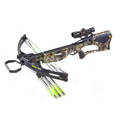 Barnett Quad 400 Crossbow Kit with 4x32mm Multi-Reticle Scope - 180003, Crossbows & Accessories ...