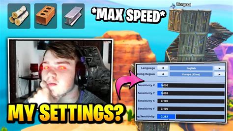 Mongraal Shows MAX BUILDING SPEED & *NEW* SETTINGS (Best Fortnite Settings) - YouTube