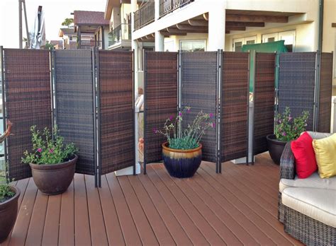 Versare 3-Panel Wicker Partitions are used to divide space and enhance ...