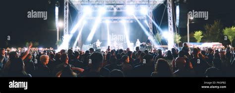 Crowd of people in a concert Stock Photo - Alamy