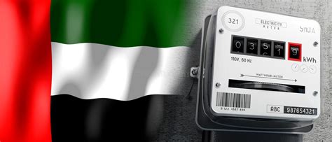 United Arab Emirates - Country Flag and Energy Meter Stock Image ...