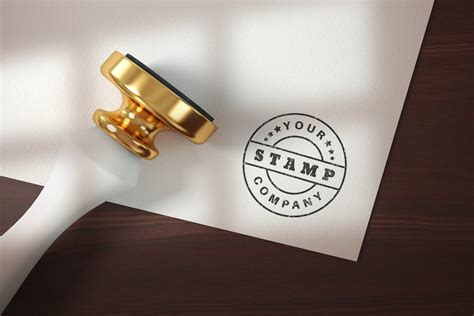 Rubber stamp logo - mockup template, Graphic Templates - Envato Elements