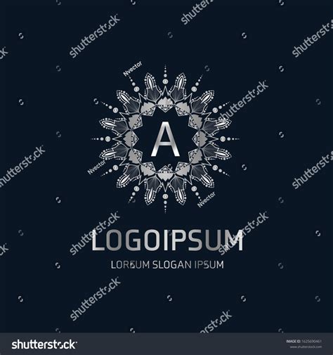 Monogram Logo Silver Letter Stock Illustration 1625690461 | Shutterstock