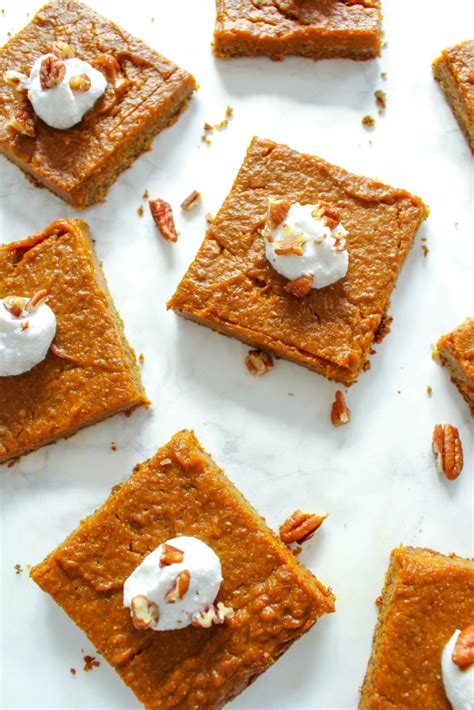 Healthy Pumpkin Pie Squares - Heavenlynn Healthy