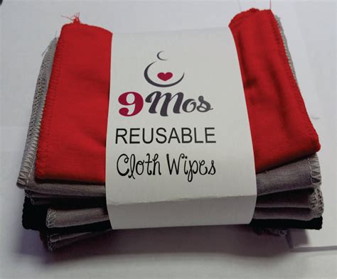 Reusable Cloth wipes baby wipes set of 10 family wipes