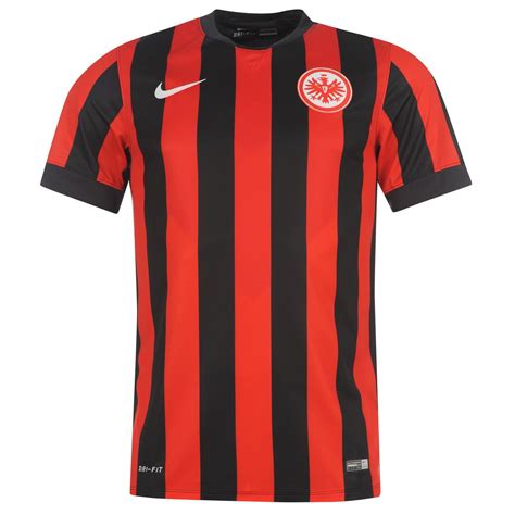 Nike Eintracht Frankfurt Mens Home Jersey 2014 2015 Black/Red Football ...