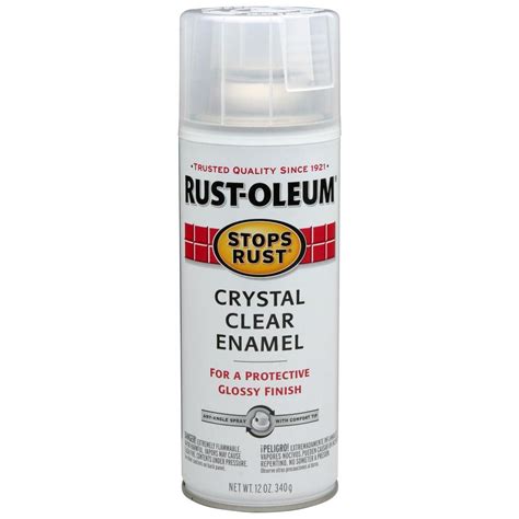 Rust-Oleum Stops Rust 12 oz. Gloss Crystal Clear Spray Paint-7701830 ...