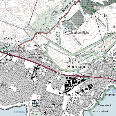 3419AC HERMANUS (5th Edition) Map by Chief Directorate: National Geo ...