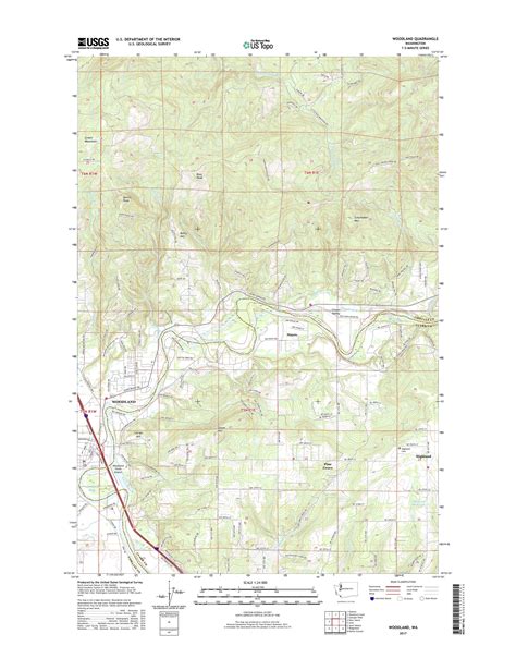 MyTopo Woodland, Washington USGS Quad Topo Map