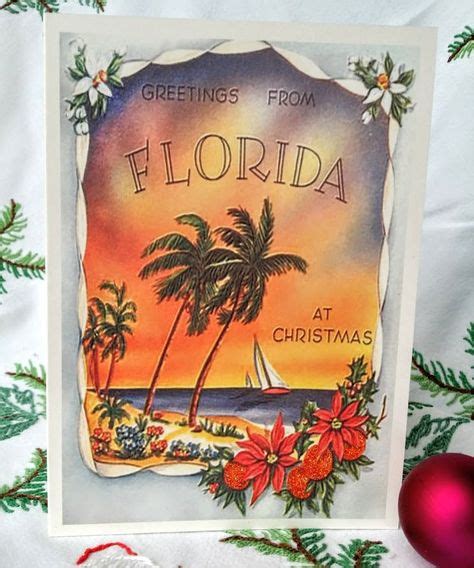 Florida Christmas Card by TheReimaginedPast on Etsy | Florida christmas, Vintage christmas cards ...