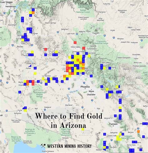 Where to Find Gold in Arizona – Western Mining History | Black canyon city, Gold map, Arizona travel