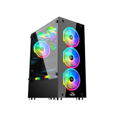 CRACKER GAMING PC CASE BLACK WITH 3 NO AA-111 RGB FAN