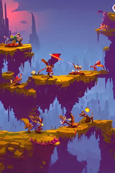 side scroller 2d game by dead cells artist Rendering | Stable Diffusion