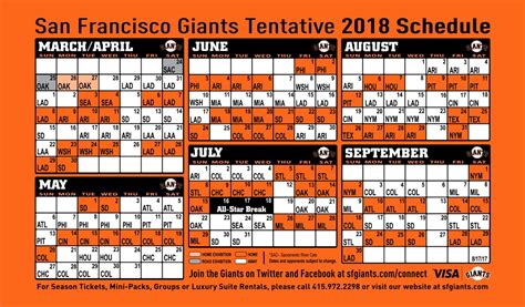 Revered sf giants printable schedule | Vargas Blog