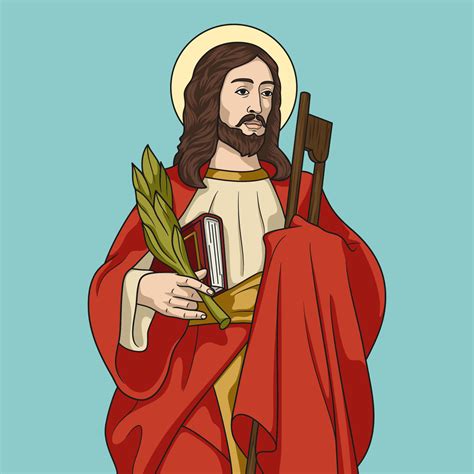 Saint James the Less Apostle Colored Vector Illustration 20913665 ...