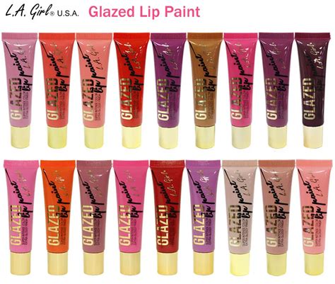 LA Girl Glazed Lip Paint Glossy finish lip gloss Pick Any Color l.a girl lip gloss Waterproof ...