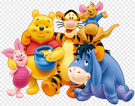 Winnie the Pooh 포스터, Winnie the Pooh Piglet Eeyore 위니 더 푸우 티거, 해마, 동물, 유아, 만화 png | PNGWing