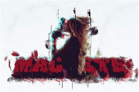 Mo2697 Movie Machete Horizontal Movie Poster Digital Art by Joanie ...