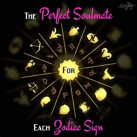 The Perfect Soulmate For Each Zodiac Sign #soulmatesigns | Zodiac signs ...