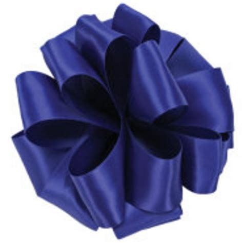 Royal Blue Satin Ribbon Ribbon by the Yard Royal Blue Double Faced Satin Ribbon - Etsy