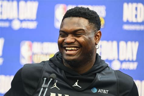 Photos: Zion Williamson at 2023 NBA All-Star Media Day and practice Photo Gallery | NBA.com